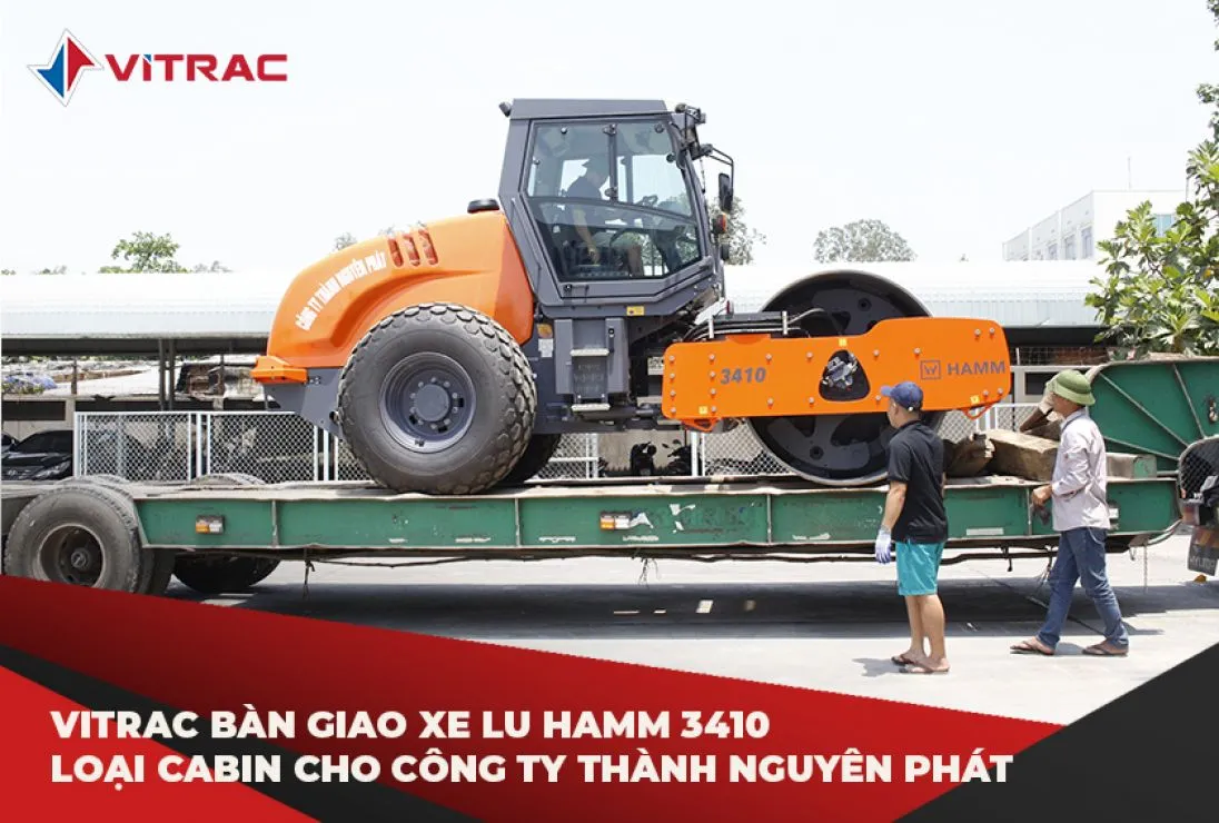 BÀN GIAO DÀN XE LU HAMM 3410 LOẠI CABIN CHO CÔNG TY THÀNH NGUYÊN PHÁT