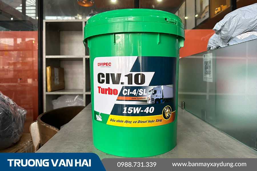 CIV.10 SAE 15W-40 - Dầu nhờn động cơ chuyên diesel CI-4 cao cấp