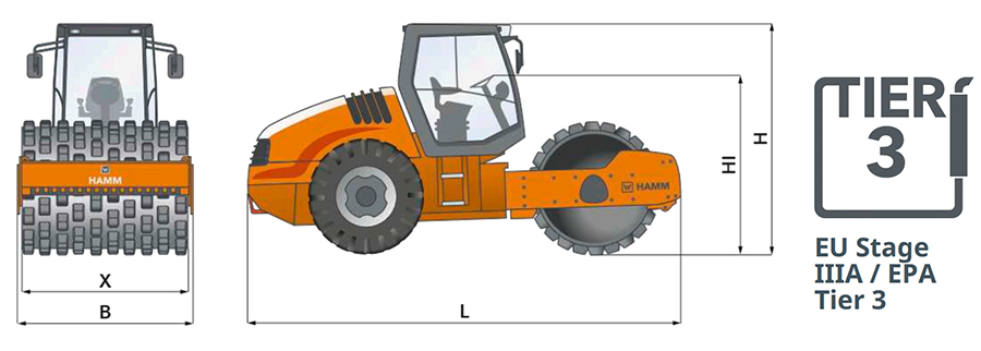 xe lu Hamm vấu chân cừu 3410P